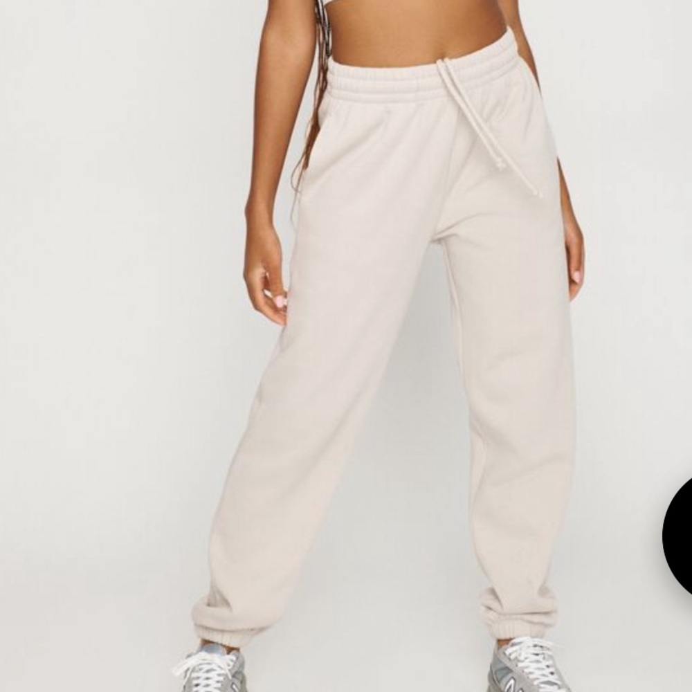 GARAGE cream sweat joggers (new)